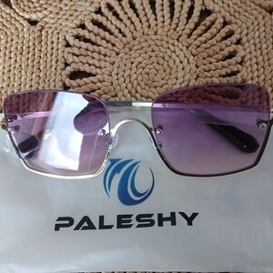 Paleshy Gold Tone Metal Frame Sunglasses